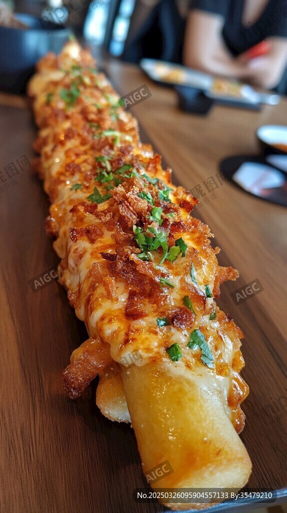 超长芝士热狗棒诱人美食