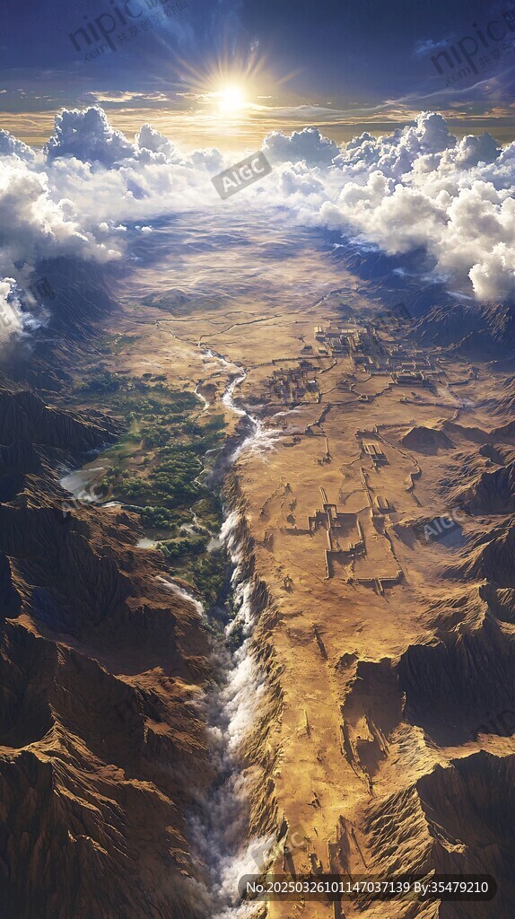 壮丽山河日出美景