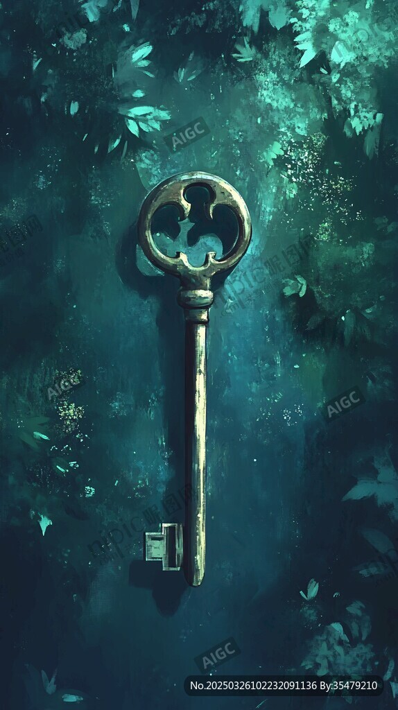 梦幻森林中的古老神秘钥匙