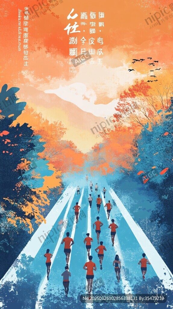 秋日奔跑 向着光的方向