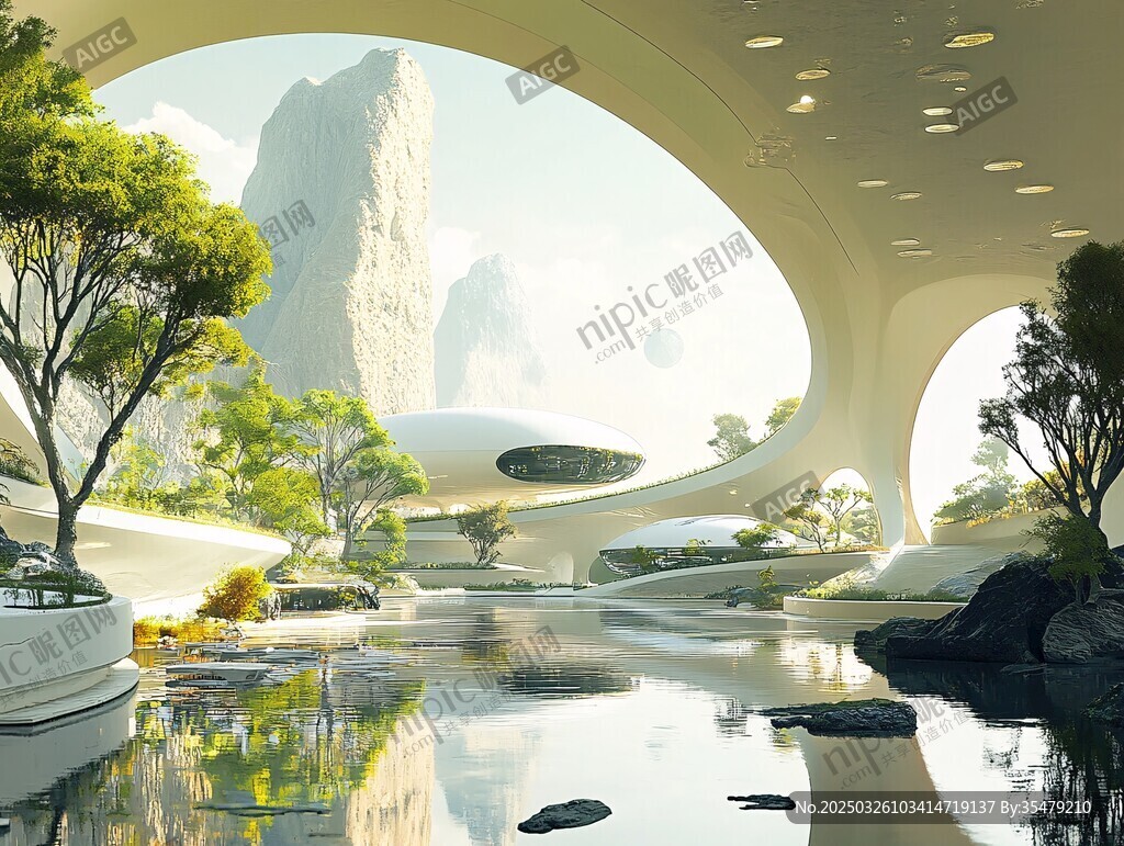 未来生态建筑景观畅想