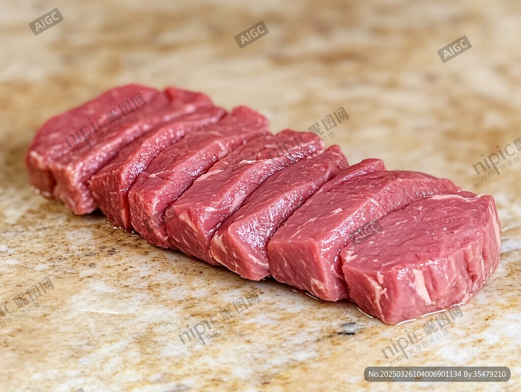 切好的新鲜牛肉块
