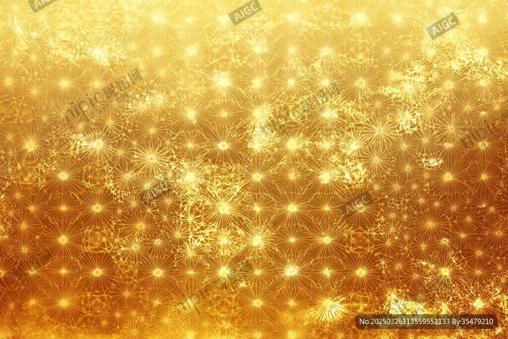 金色闪耀梦幻纹理背景图
