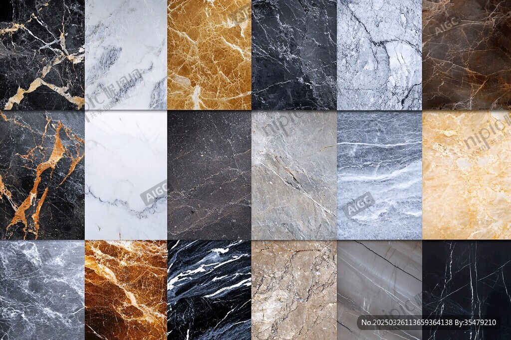 多样大理石纹理展示