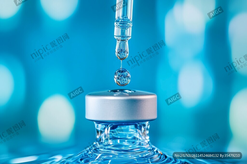 液滴入瓶瞬间的美妙画面