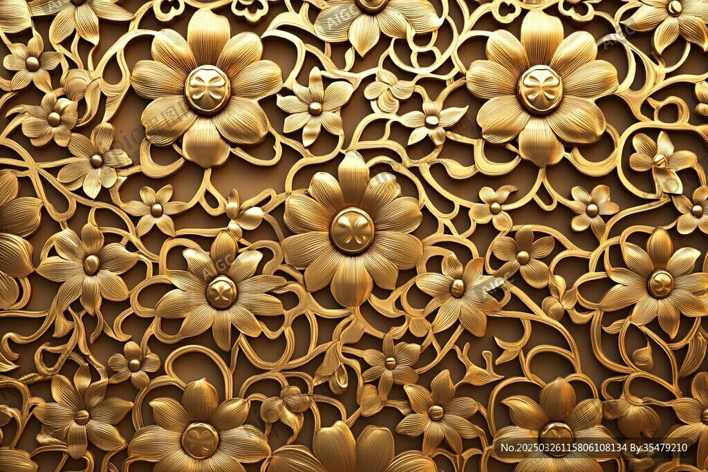 金色雕花图案 尽显精致