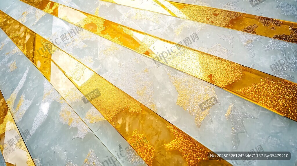 金色线条装饰的纹理图案