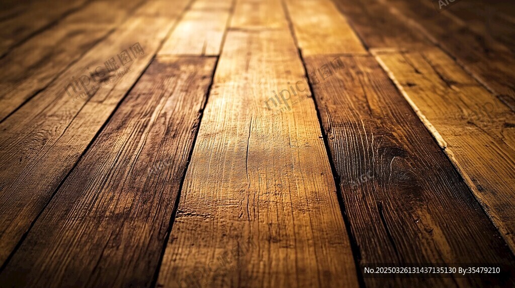 复古木质地板纹理特写