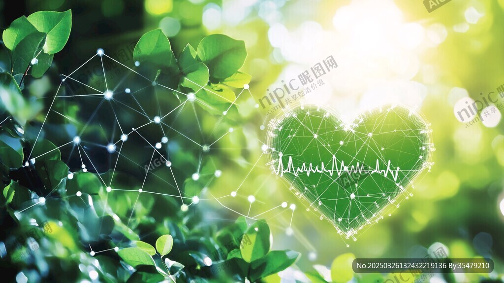 绿意爱心 自然与科技融合