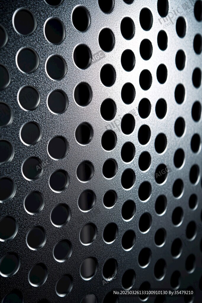 金属穿孔板特写