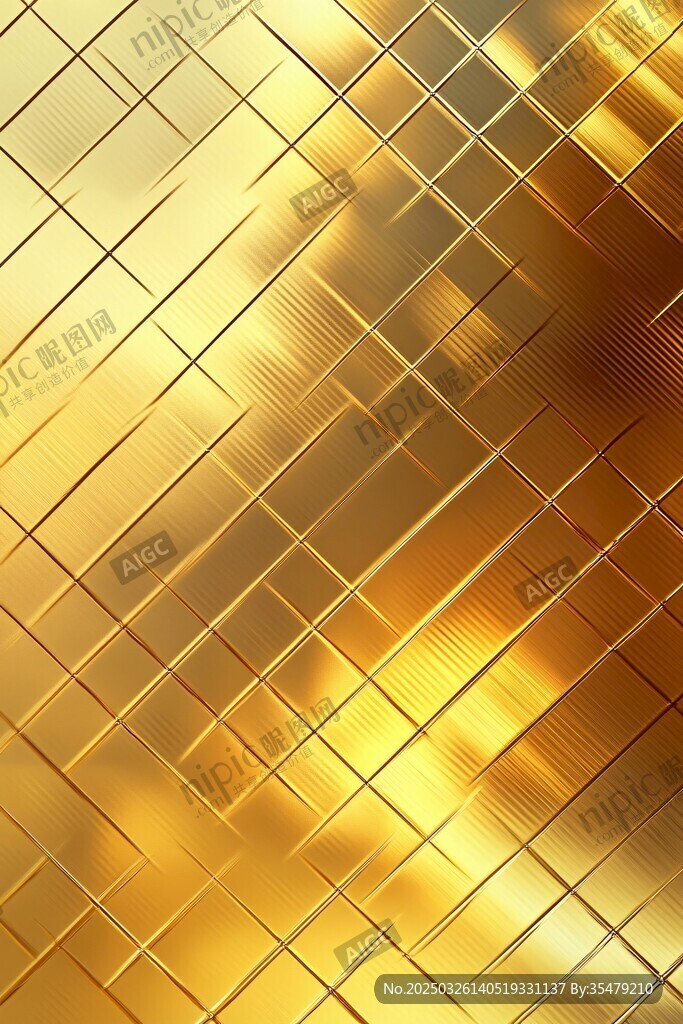 金色网格质感背景图案