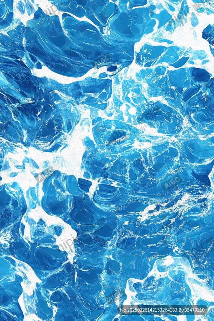 蓝色水波纹纹理背景图