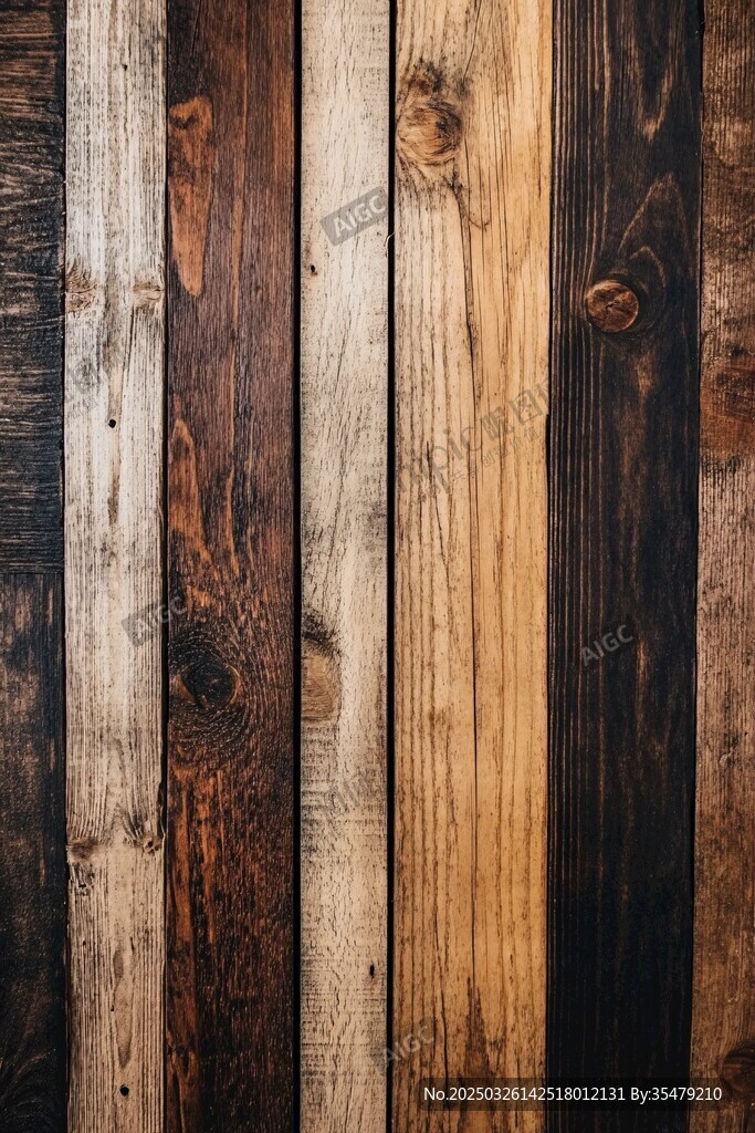 复古木质纹理墙面特写