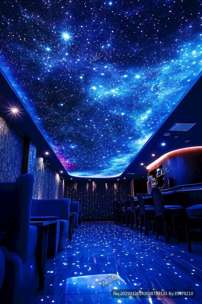 梦幻星空主题室内空间