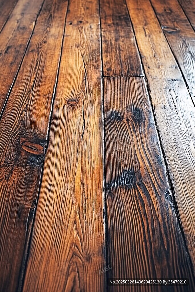 复古木质地板纹理特写