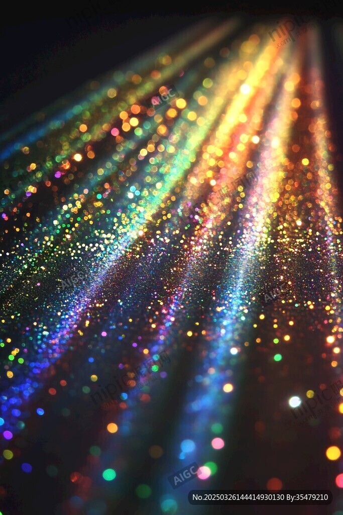 梦幻炫彩闪光粒子特效