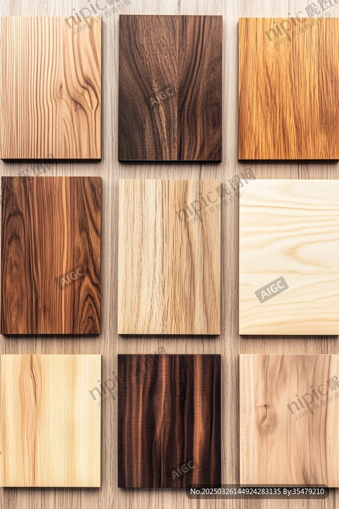 多样木纹板材展示