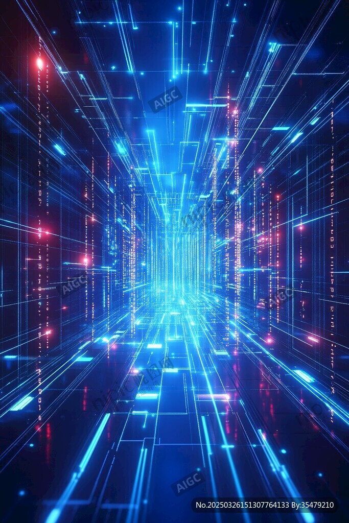 科技感数字空间通道