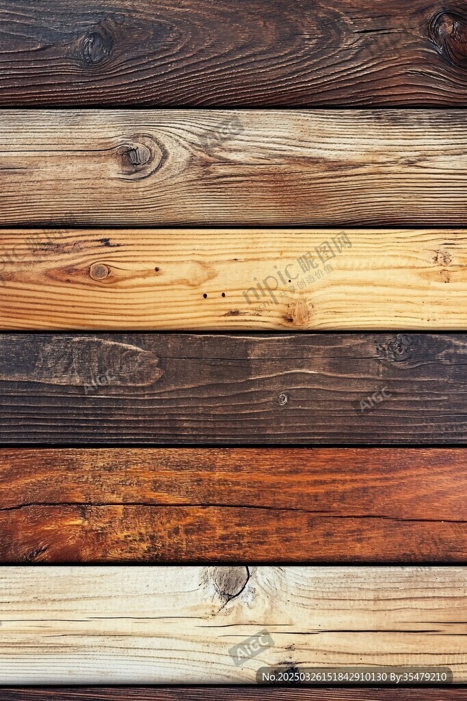 多彩木板纹理展示