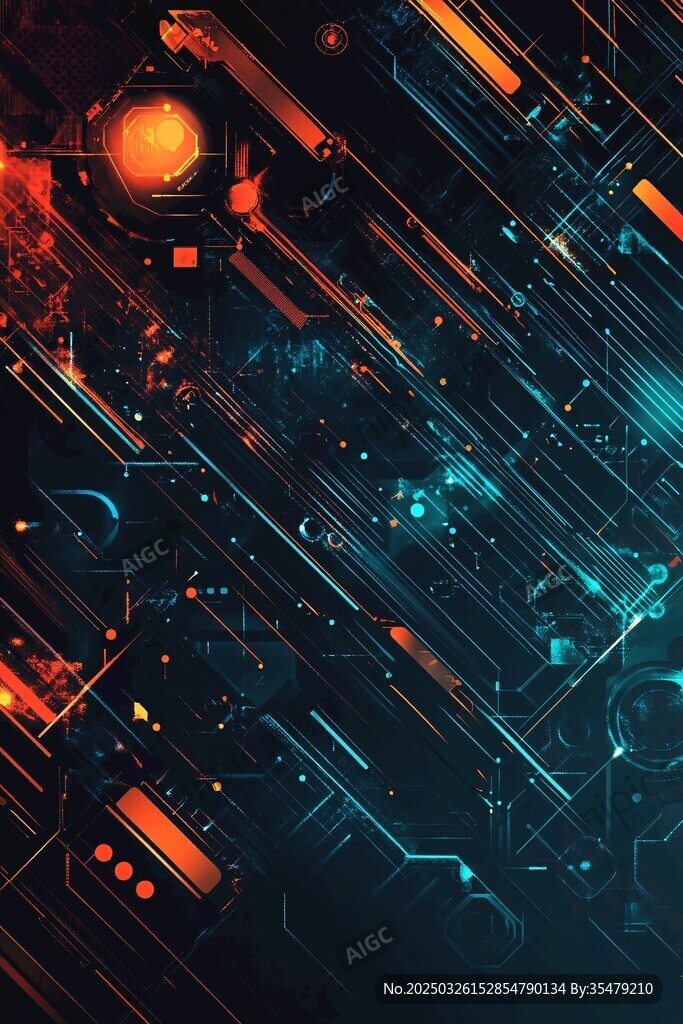 未来科技风炫酷光影画面