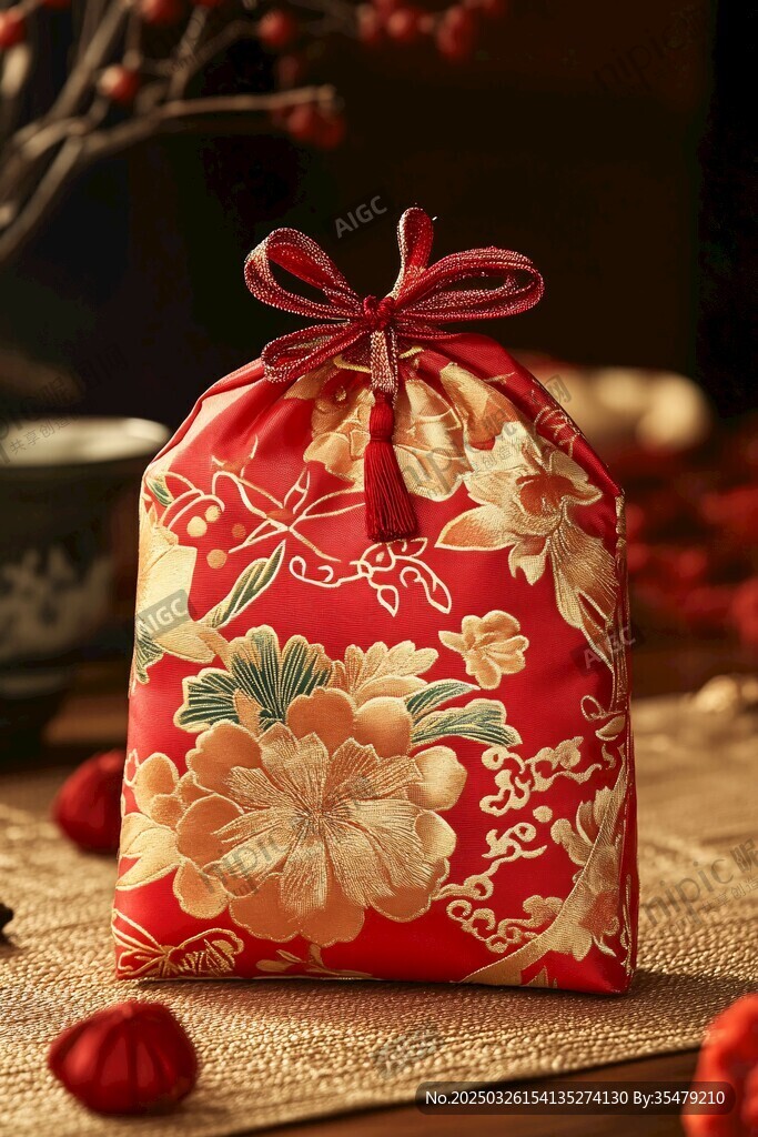 中式繁花锦囊 古韵雅致