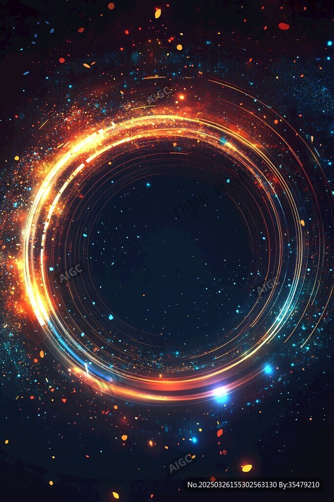 炫彩宇宙光环梦幻场景