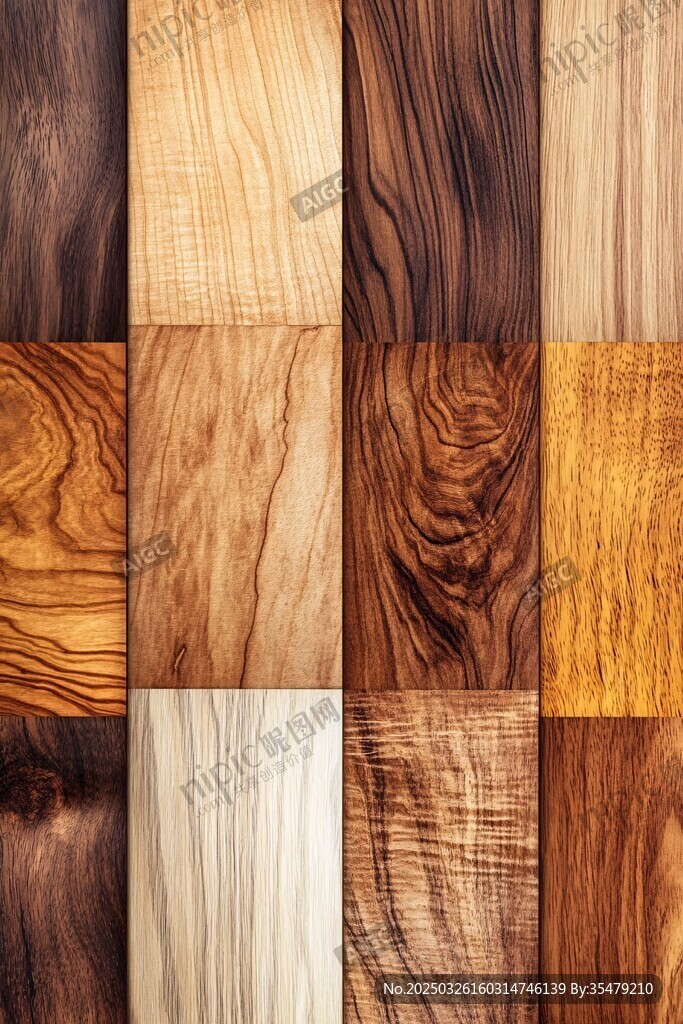 多样木材纹理展示