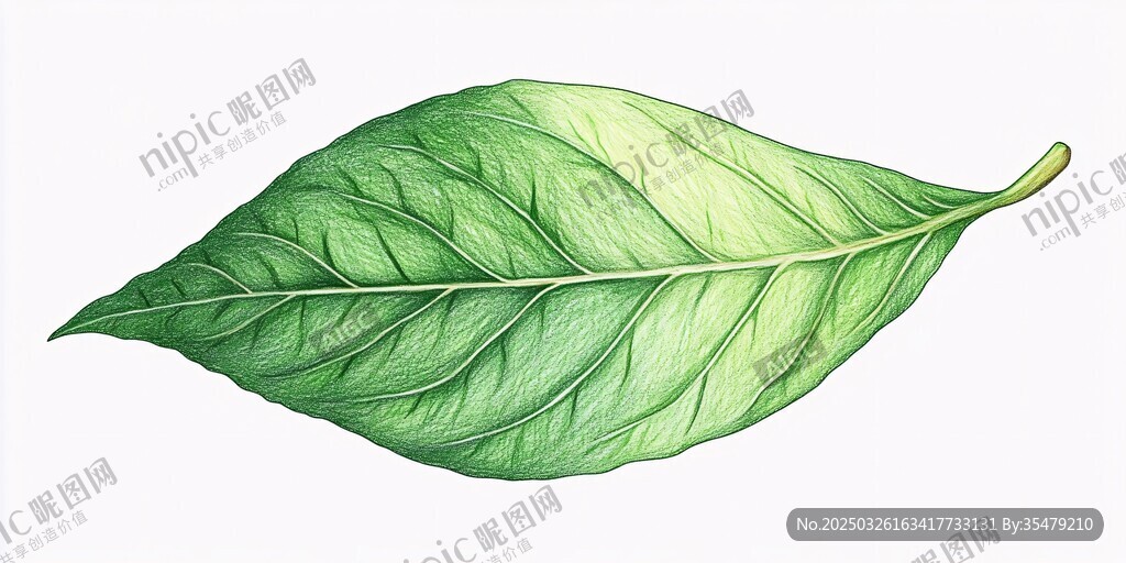 翠绿叶片 清新自然之美