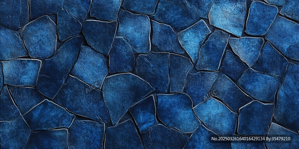 蓝色马赛克拼接纹理背景