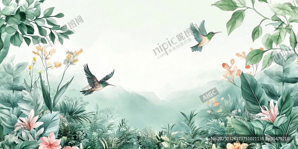 花鸟绘景 自然清新之境