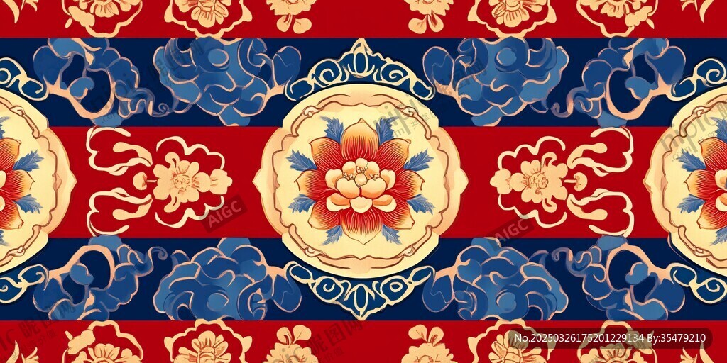 中式传统花纹精美图案