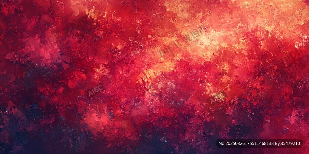 梦幻绚丽红色抽象背景图