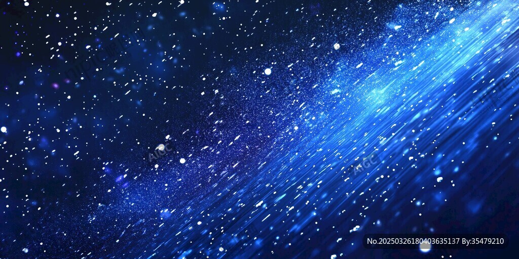 梦幻蓝色星空背景图