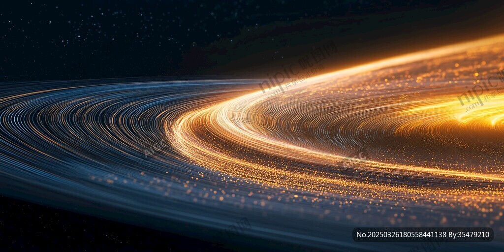 宇宙漩涡奇观 璀璨星河