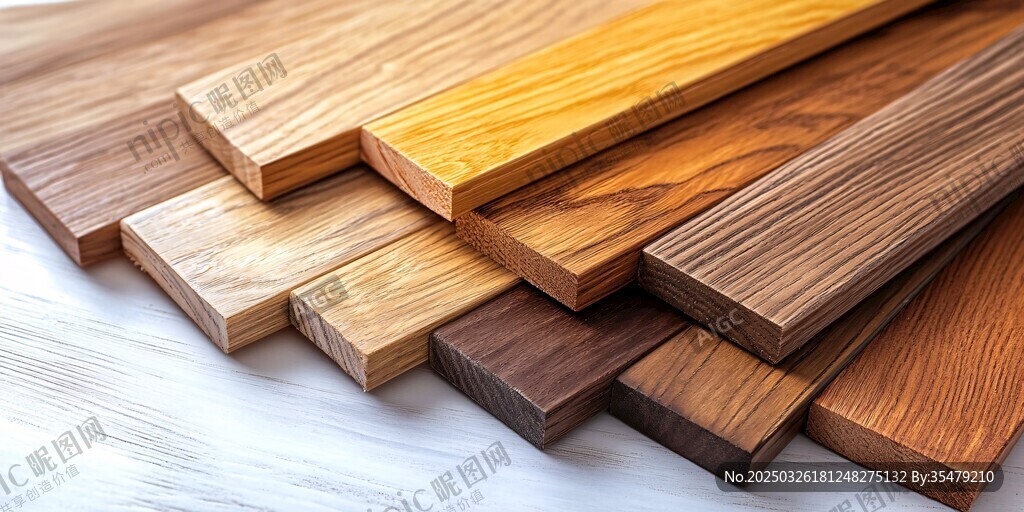 多样实木板材展示