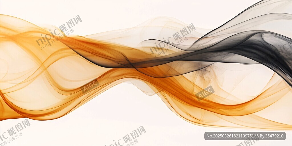 飘逸彩烟抽象艺术画面