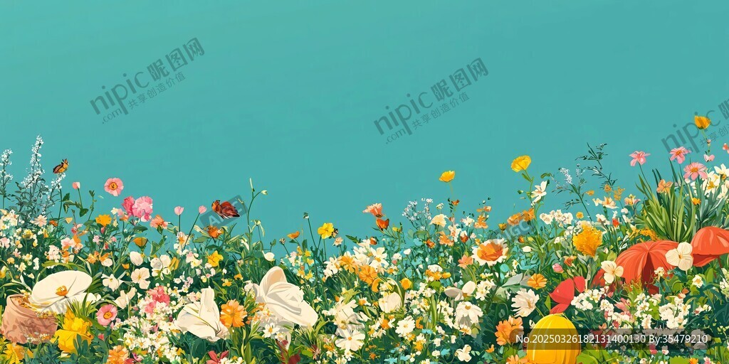 缤纷花海 清新自然美景