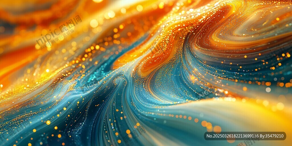 梦幻炫彩流体艺术纹理
