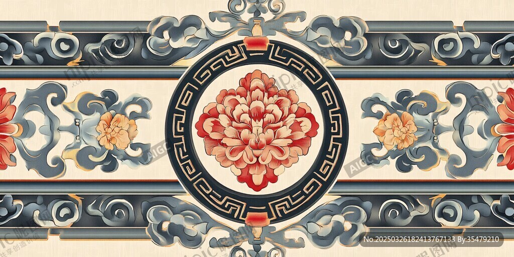 中式古典花纹装饰图案