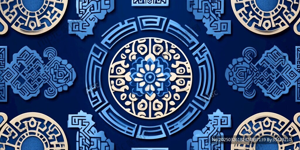 中式传统花纹精美图案