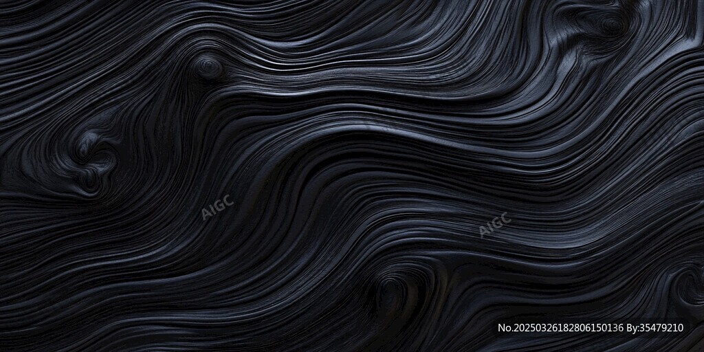 黑色动感波纹纹理背景