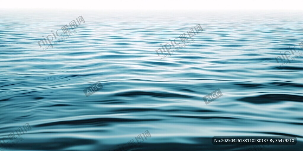 平静海面 水波荡漾