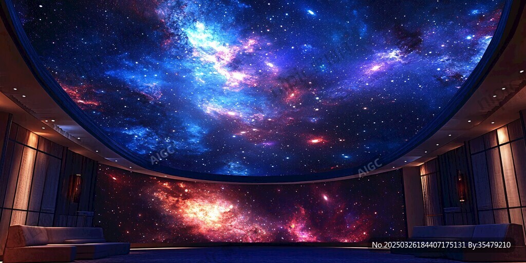 梦幻星空主题室内空间