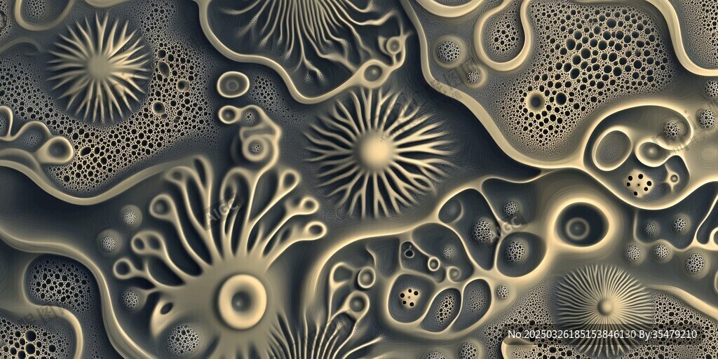 抽象梦幻的微观纹理图案