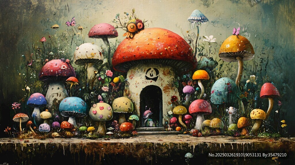 梦幻蘑菇小屋奇幻世界