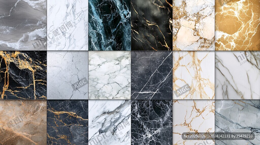 多样大理石纹理精美展示