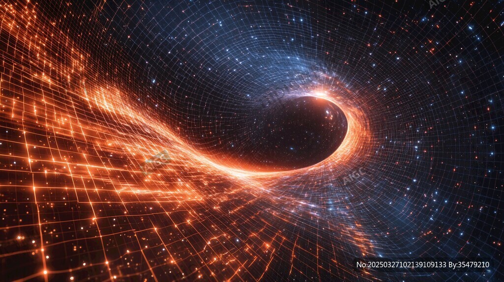 宇宙时空漩涡科技感画面