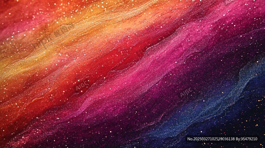 梦幻绚丽星空纹理画面
