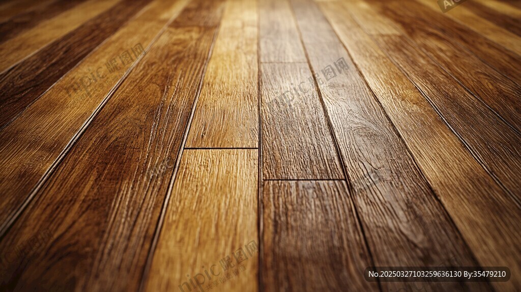 实木地板纹理特写