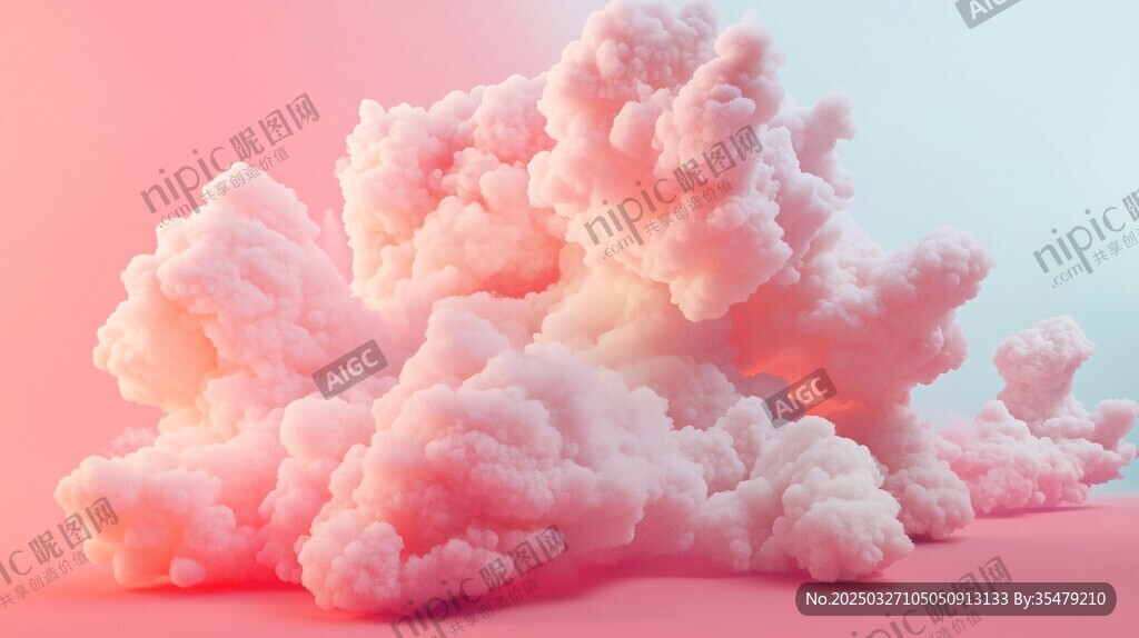 梦幻粉色云朵造型艺术
